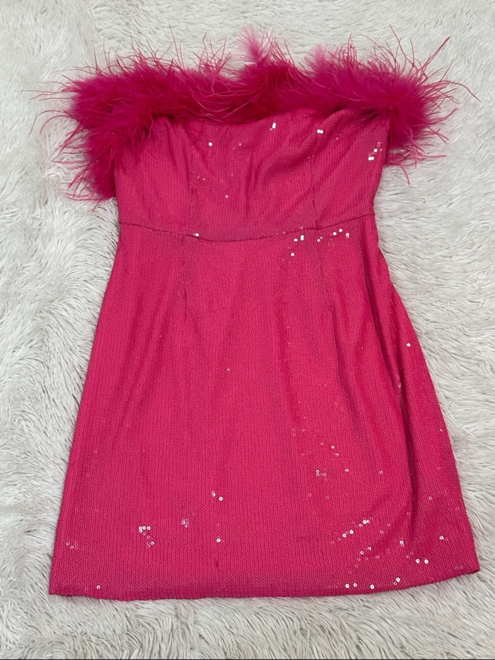 👛 Bella Barnett Strapless Sequin Mini Dress